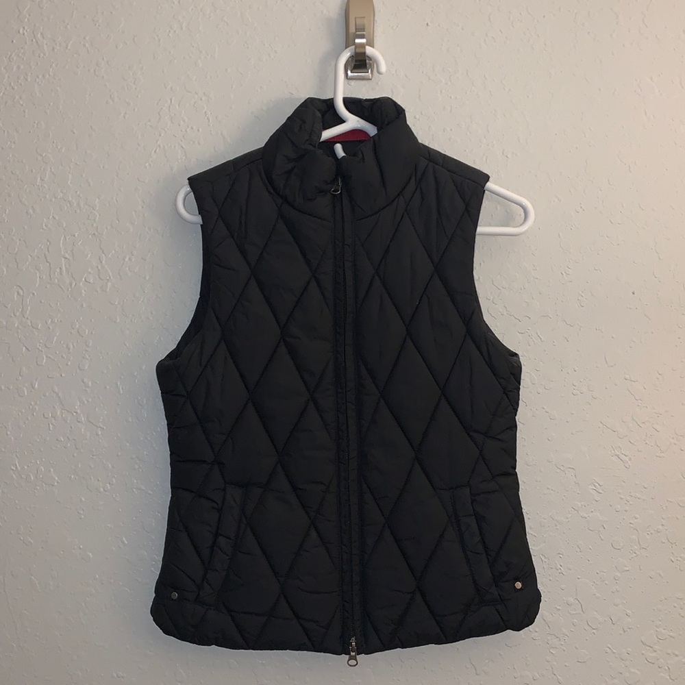 Tommy Hilfiger Black Pleated Vest